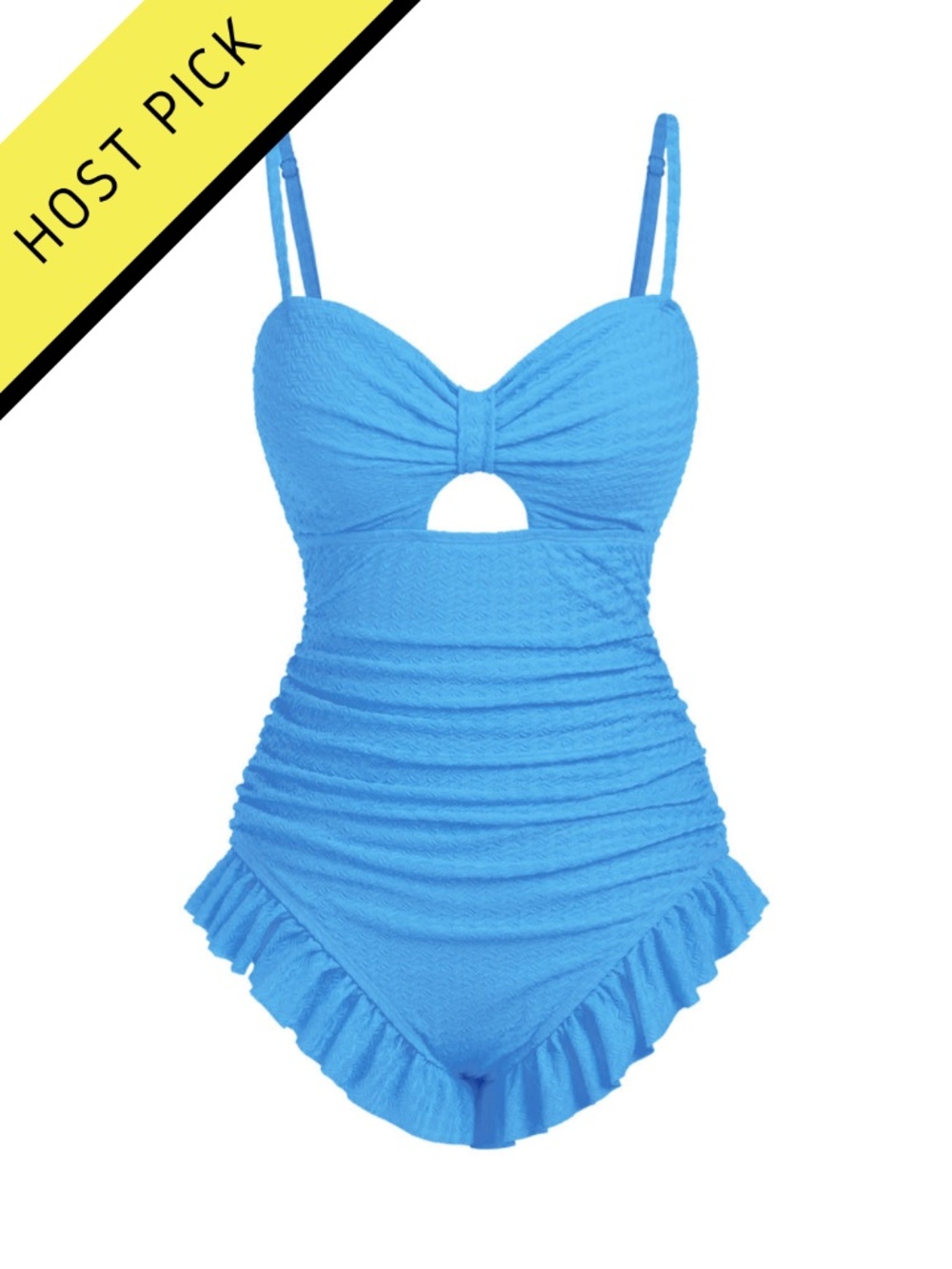 HP | Retro 1950s Ruched One-Piece Swimsuit